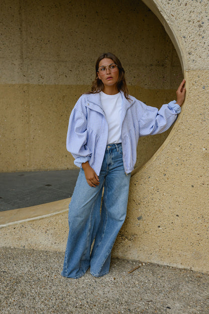 Mauve Checkered Yann Jacket