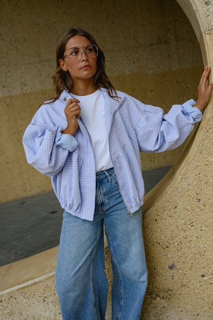 Mauve Checkered Yann Jacket