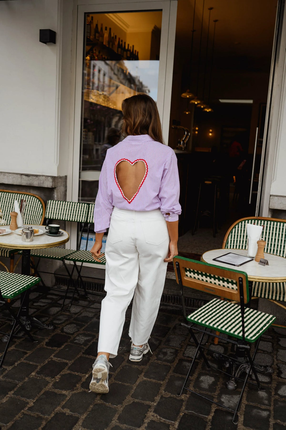 Lilac Striped Julie Shirt